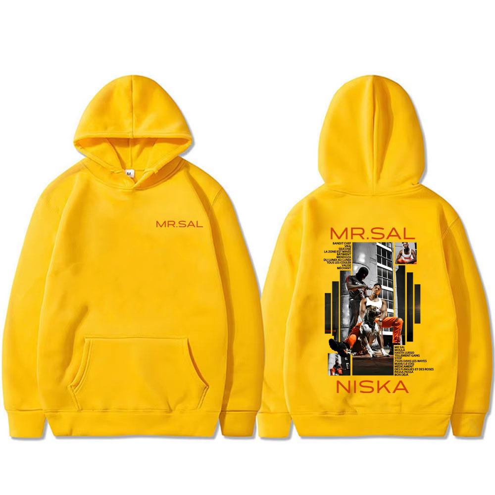 Rapper Niska Mr Sal Album Graphic Hoodie Men Women Clothing Hip Hop Fashion Pop Music Sweatshirt Men's
