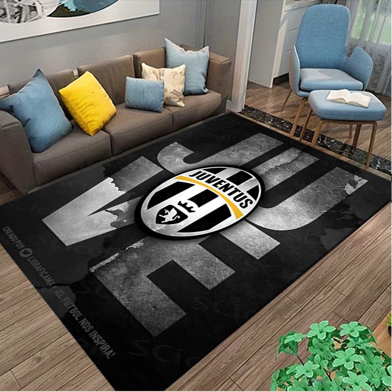 [1pc Juventus Football Club Office Chair Carpet] Digital Printed Area Rug for Home & Game Room Use, Soft Indoor Sofa Chair Mat