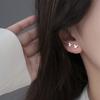 1 Pair Women Earrings, Butterfly Design Circle Shape Earrings, Open-Type Easy Wear for Daily Commuting Dating