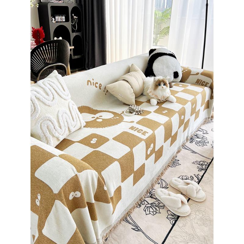 Sofa Cover Towel Four Seasons Universal Anti-Scratching Sofa Cover Cloth Sofa Cover Full Covered Non-Slip Sofa Cover Dustproof