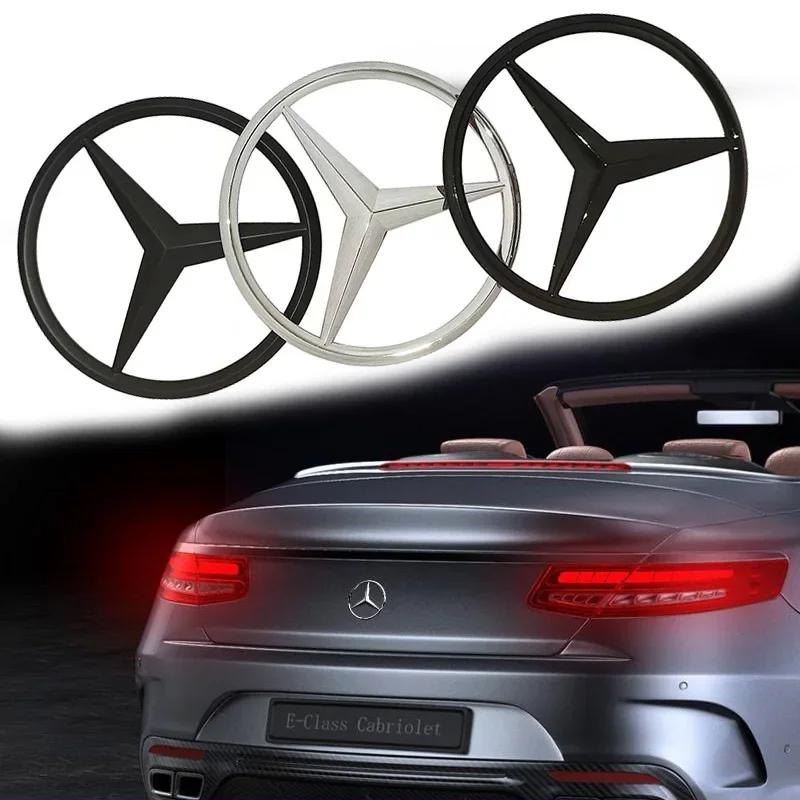 1Pcs 90mm ABS Star Logo Car Trunk Emblem Badge Accessories For Mercedes Benz C E S Class W204 W205 W212 W213 W211 W220 W222 W221 UK1