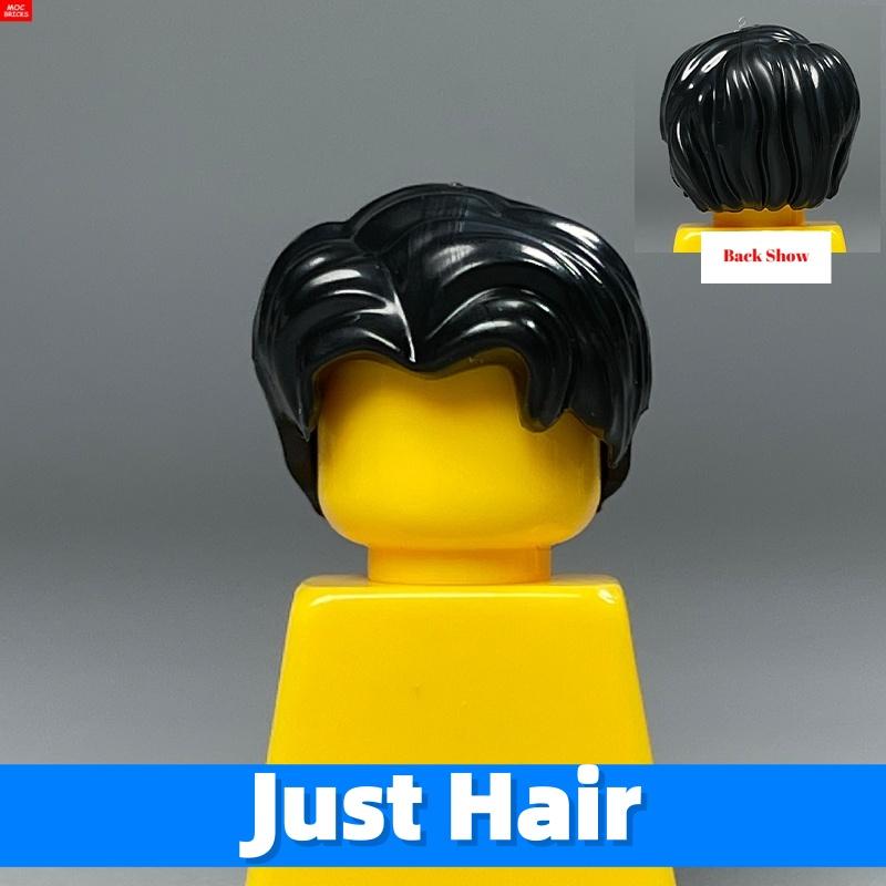 10pcs MOC Bricks Male Boy Hairs 1028 1115 4cm Figure Body Wear Brown Black Compatible with Major Brand Building Blocks Toys