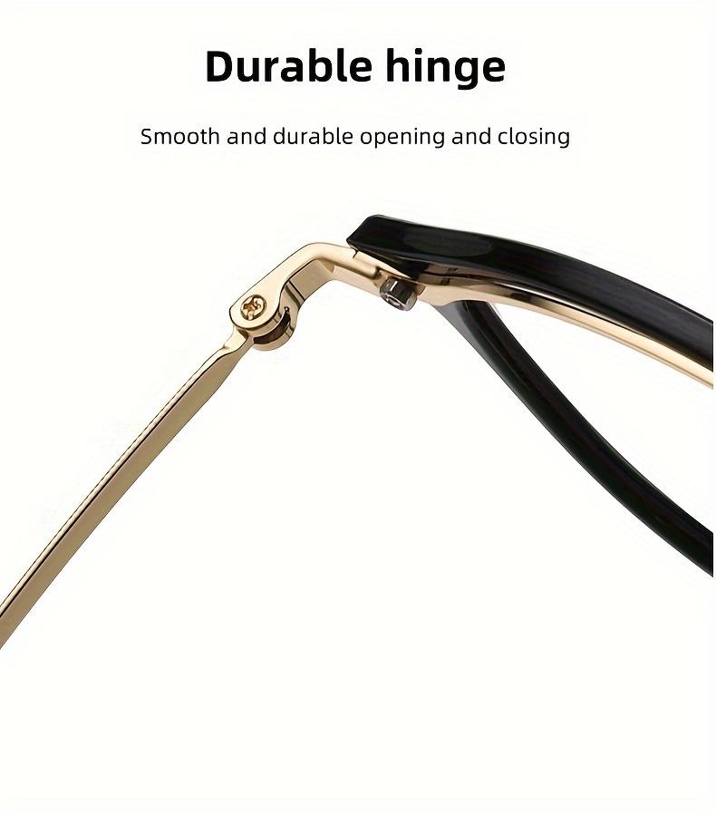 New Ultra-Lightweight Metal Glasses Frame Day And Night Color Change Anti-Blue Light Glasses