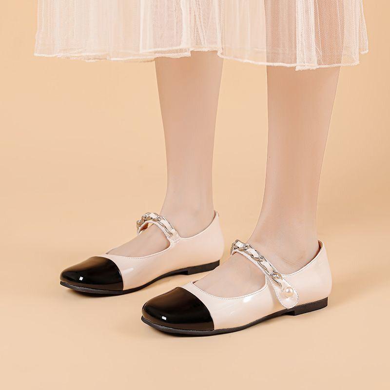 Maryfur Women's Shoes Fragrance New Pump Low-heeled Flat Shoes In Spring 2025 French Mary Jane Shoes