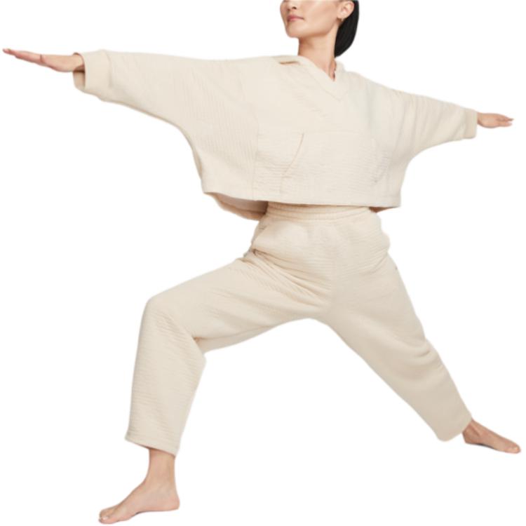 Nike Yoga Luxe Sweatshirt Women's Dune White/White/Multicolor DV9180-126