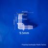 L-Shaped Elbow Plastic Connector Fittings, 90° Right Angle Pipe Accessories