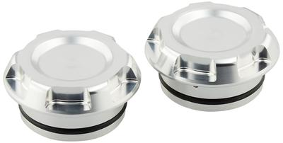 Kitaco 588-1820160 Aluminium Rahmenkappen-Set (Silber), Rebur 250 (MC49), CB400SF (NC42), CB400 Super Bordor (NC42), etc