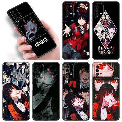 Pouzdro na telefon Kakegurui Jabami Girl Anime pro Xiaomi Redmi Note 10 9 Pro Max 10S 10T 9A 9C 9S 9T 8A 8T 8 7 Pro měkký TPU černý kryt