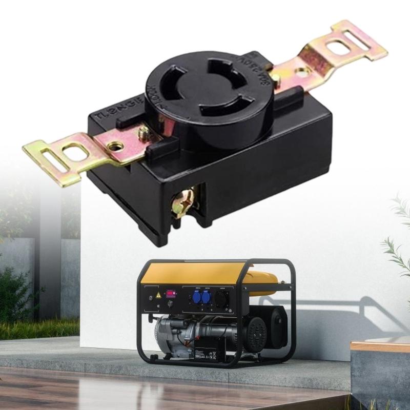 2KW Generatorstecker Anti-Locker-Stecker GX160 Anti-Abfall Drei-Pin-Stecker Amerikanischer Stecker 250V Generatorstecker Ersatzteil