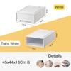 Household Closet Cabinet Storage Box Quilt Storage Box Organizing Box Drawer Storage Box Plastic Transparent Storage Box