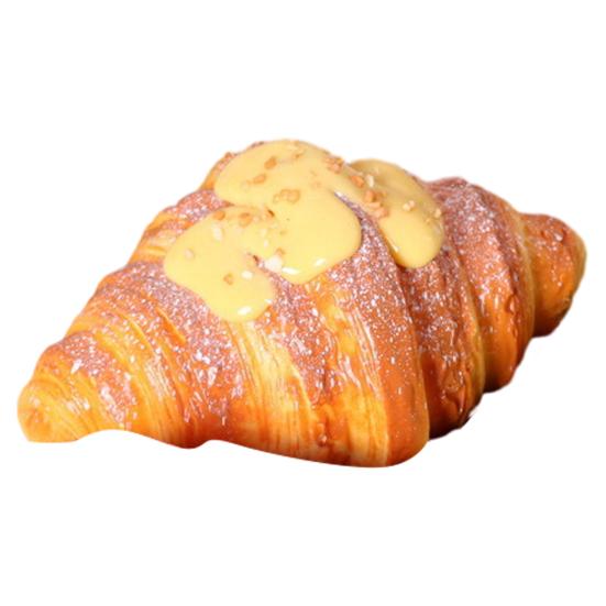 

Slow Rising Simulation Croissant Squeeze Toy Stress Relief Bread Shape Sensory Toy Decompression Simulated Food Fidget жёлтый