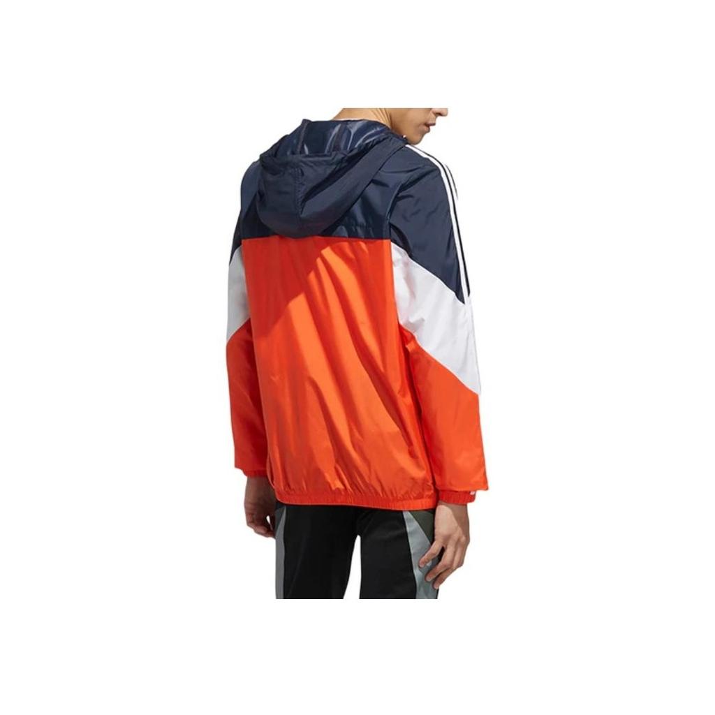 Adidas Neo Cs Ris Wb Colorblock Casual Sports Jacket Men Outerwear Bright-Orange FH6631