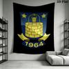Brondby IF Wall Tapestry Aesthetic Wall Hanging Printed Fabric Blanket Decorative Tapestries for Bedroom Living Room Home Decor