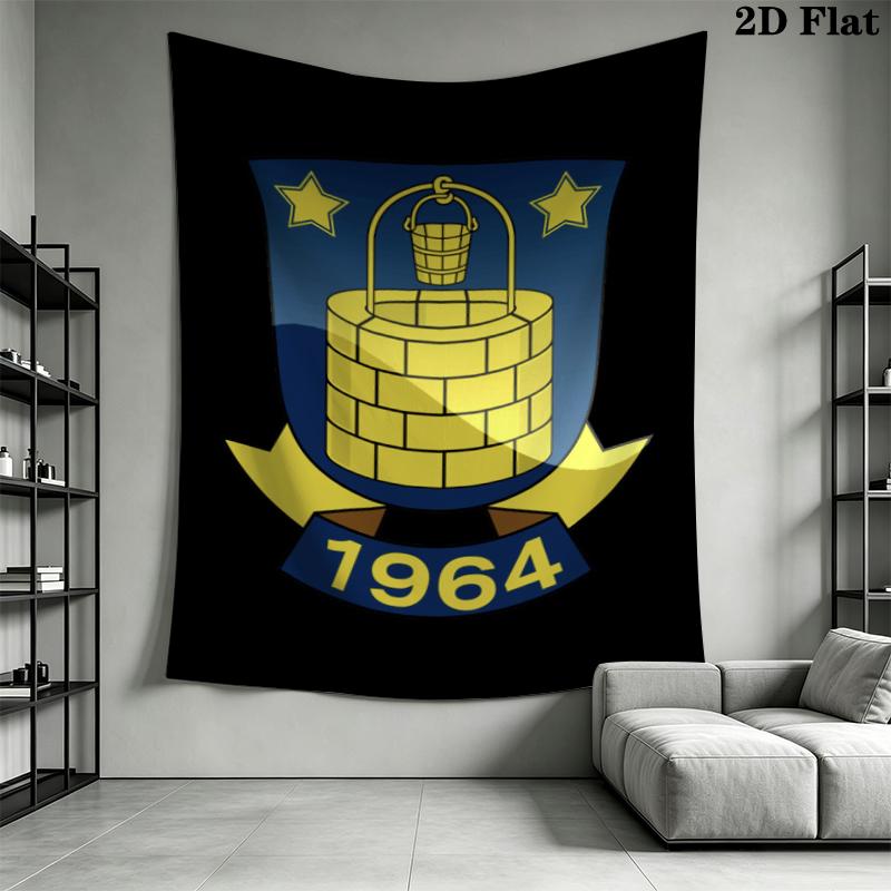 Brondby IF Wall Tapestry Aesthetic Wall Hanging Printed Fabric Blanket Decorative Tapestries for Bedroom Living Room Home Decor