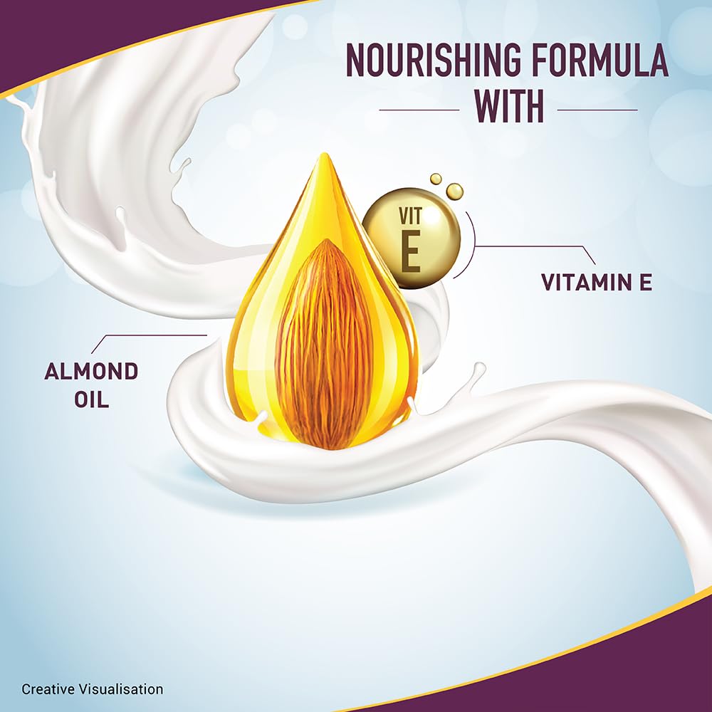 Bajaj Almond Drops Non-Sticky Body Lotion 600 ML Pack Of 1 For Long-Lasting Soft Smooth Nourished Skin