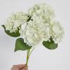 4 Heads Artificial Hydrangea Flower Realistic Faux Flowers Hydrangea Flowers Branch  Outdoor Party