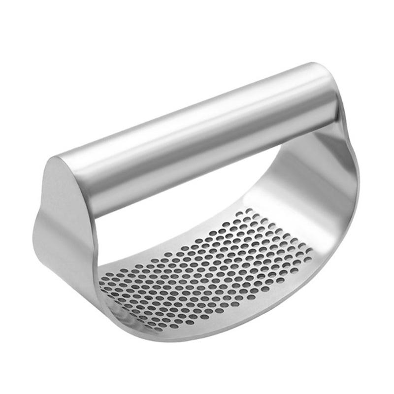 

1/2 шт. Пресс для чеснока, измельчитель, инструмент для нарезки, из нержавеющей стали, давилка для чеснока, ручной пресс, инструмент для измельчения, кухонные аксессуары