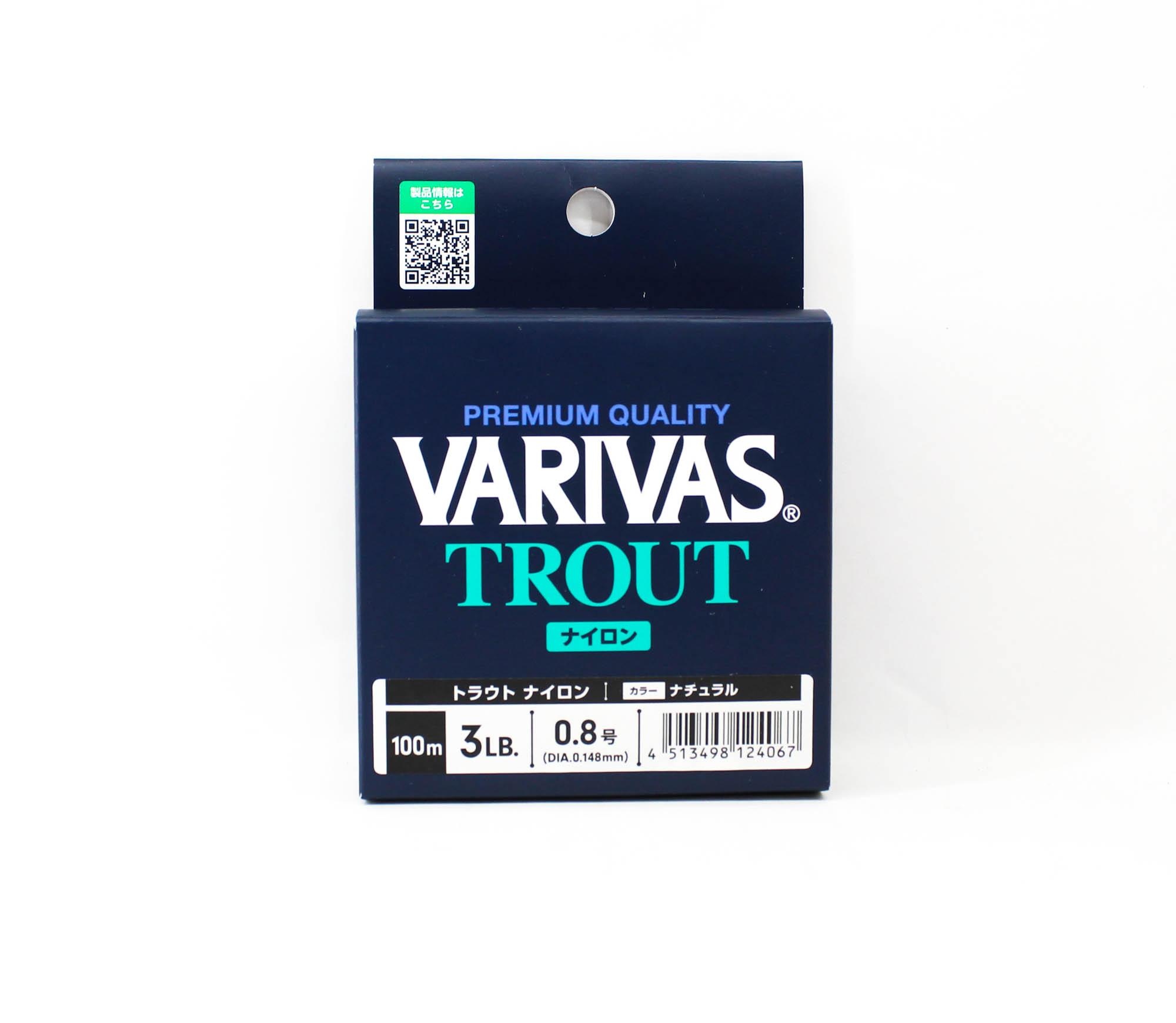 

Varivas Nylon Trout Standard Line Natural 100m 3lb (4067) чистый