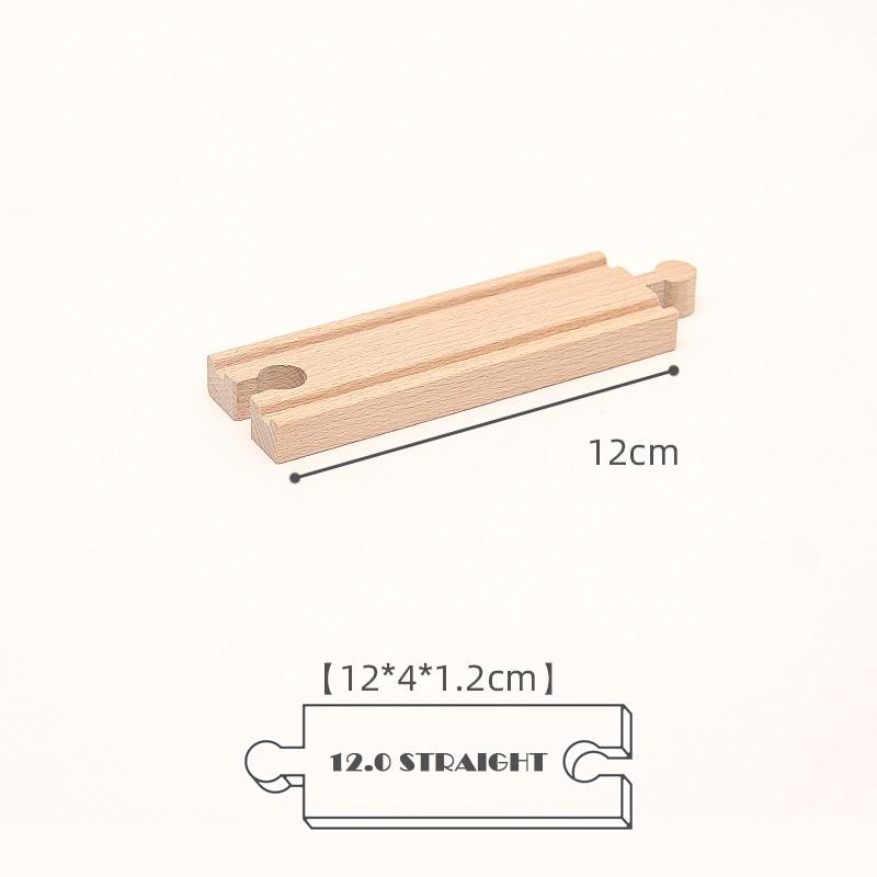 New Kinds Wooden Track Parts Beech Wooden Railway Train Track Toys Accessories Fit All Brands Wood Tracks Toys for Kids Gifts
