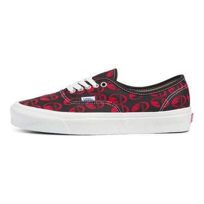 Mooneyes x Authentic 44 DX Anaheim Factory - Czarne Czerwone Sneakersy Unisex VN0A5KX4AVO
