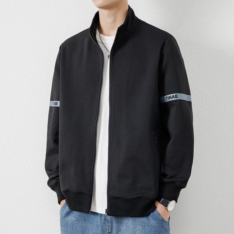 Autumn New Sweater Men's Stand-up Collar Zipper Cardigan Autumn Sports Jacket Casual Jacket Joker Jacket