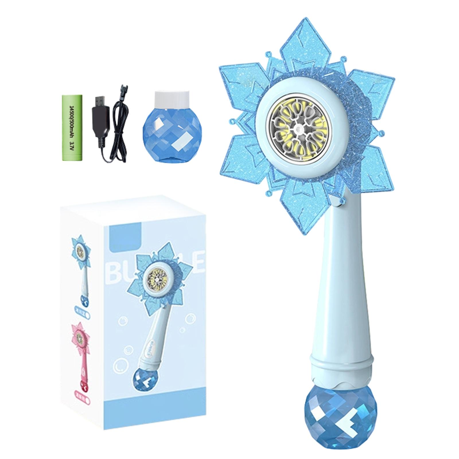

Sunflower Fully Automatic Bubble Machine Shower Sprinkler Snowflake Bubble Electric Children s Toy 80mlBubble Liquid One Size небо синє кольору