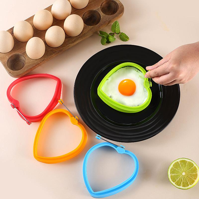 1/4pcs Pancake Maker Fried Egg Mold Silicone Forms Non-stick Simple Operation Pancake Maker Omelette Mold Kitchen Egg Tool