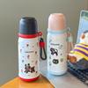 Cartoon Insulated Stainless Steel Cup – Cute, Portable Water Bottle for Students, Ideal for Autumn and Winter.