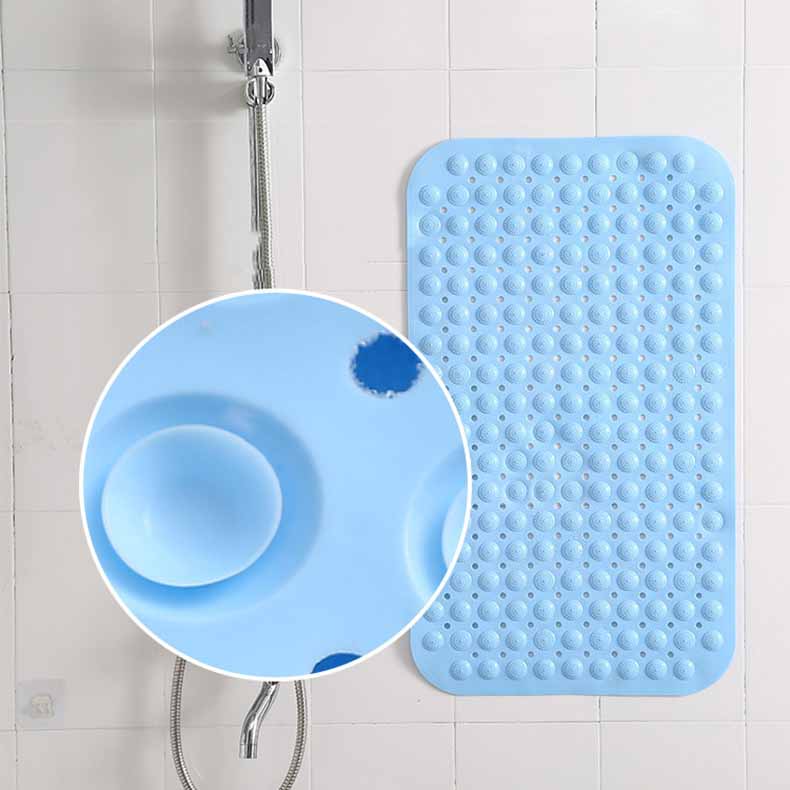 PVC Non-Slip Bath Mat with Suction Cups Shower Bathtub Mat Anti-Fatigue Bathroom Floor Mat Massage Foot Pad