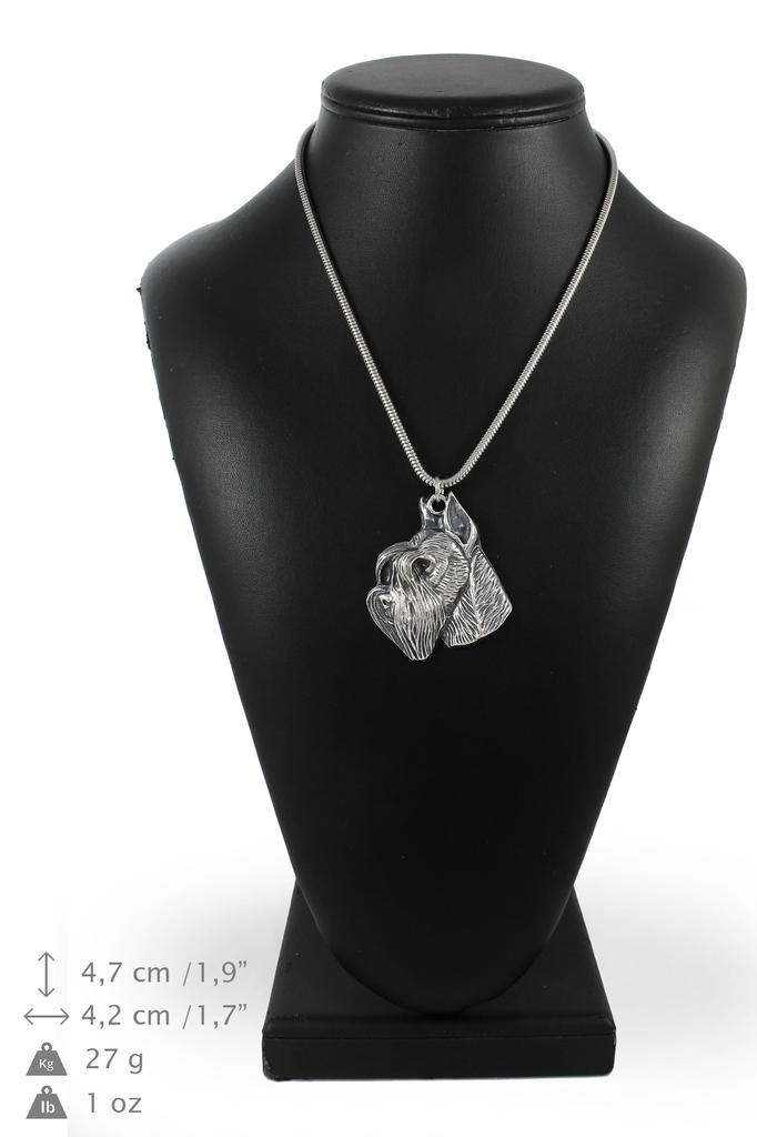 Schnauzer II – Necklace with a dog, dog pendant on a silver chain | Art-Dog