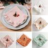 Placemat Pure Color Pleated Ruffled Edge Design Machine Washable Dining Breakfasts Afternoon Tea Placemat Table Decor