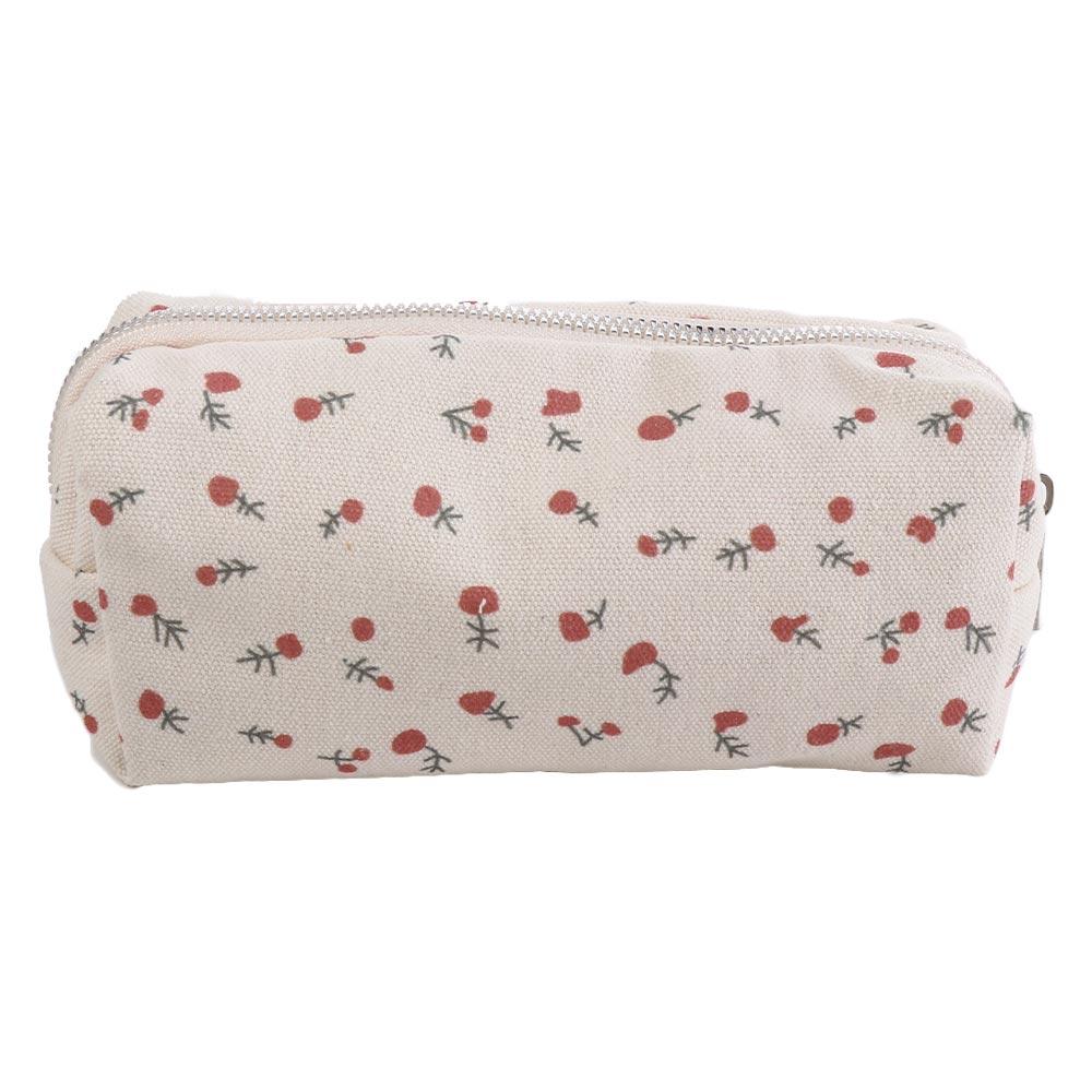Small Flowers Pencil Cases Fresh Style Pen Bag Pen Box Floral Pencil Bag  School Supplies