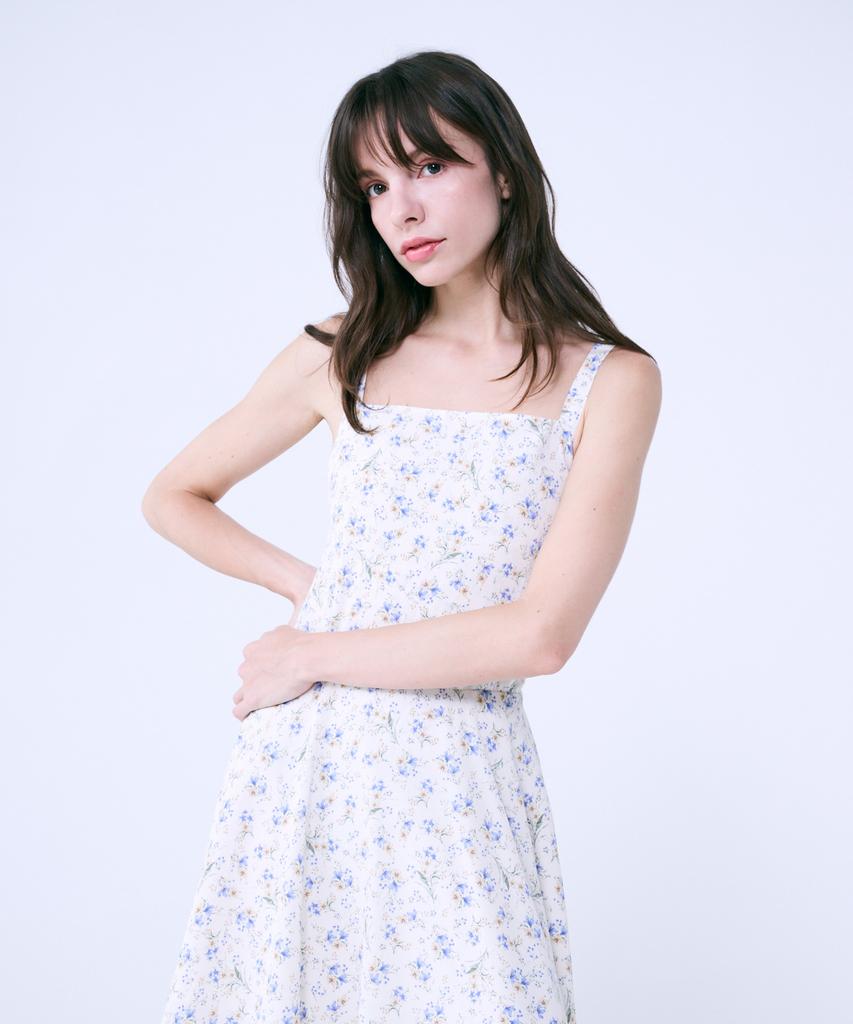 Solteuaenchokollis Flower Sleeveless Dress Ivory 4W232J002