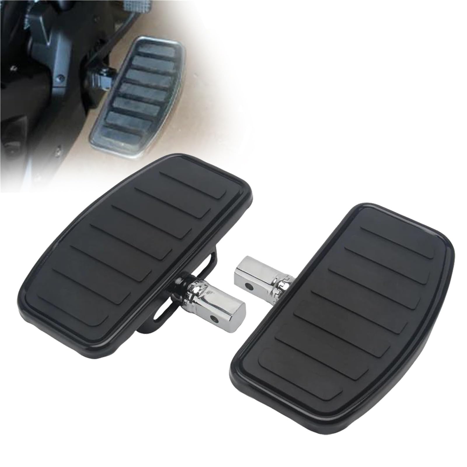 

VELLOW Мотоциклетні Підніжки Водія Передні Педалі Підніжок для V-Star Dragster 250 XVS250C 400/650 XVS400/650C One size чорний