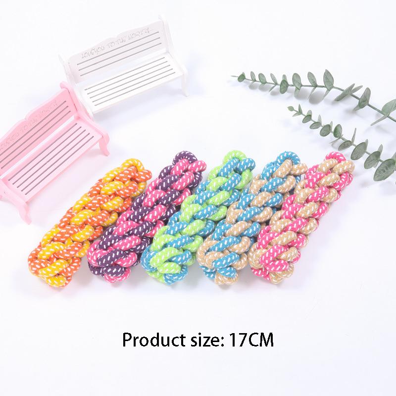 Mini Dog Toys Interactive Cotton Rope Chew Ball Toothbrush Puppy Toy for Teething Large Small Dogs Pet Accessories 5