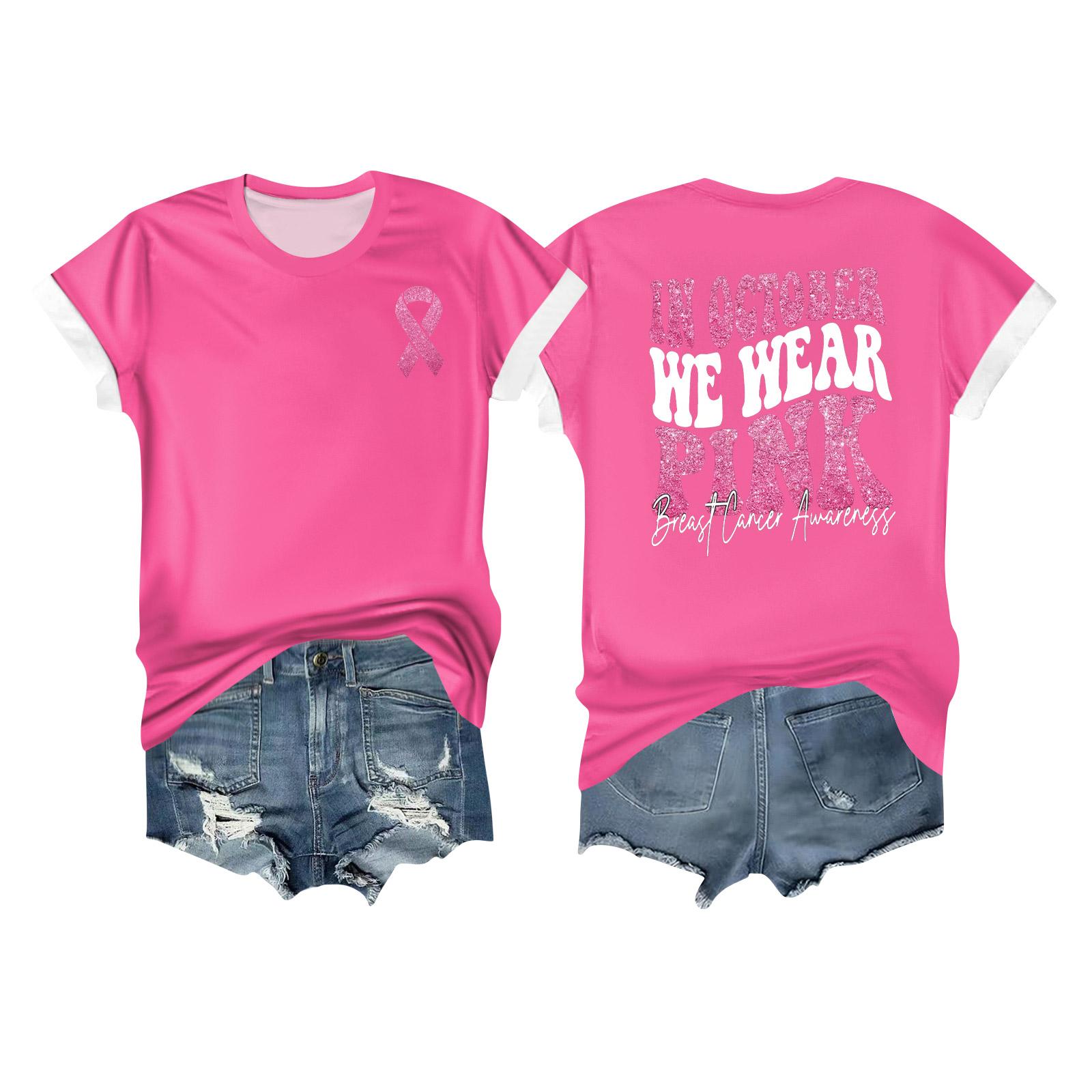 

Женская повседневная футболка с коротким рукавом с принтом ленты на груди XXXL