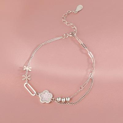 New Five Flower Bracelet Women's Light Luxury Clover Elegance Versatile Bracelet for Valentine's Day Gift To Girlfriend