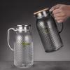 ZISIZ 1.8L Acrylic Pitcher Set with Bamboo Lids