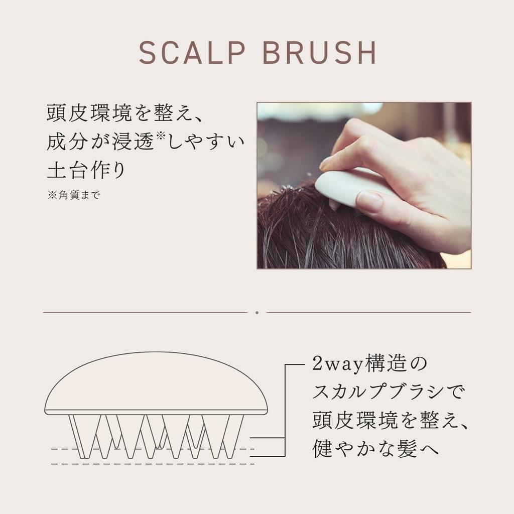 AKNIR Rinka Perfect Hair Shampoo Treatment Rose and Sandalwood Hair Scalp Serum 80ml Shampoo Brush Scalp Brush Set 300ml, 300g, + + + (Gift Box)