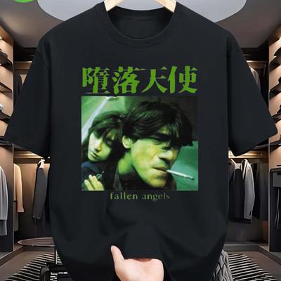 Anjos Caídos Dirigido Por Wong Kar Wai Estrelando Leslie Cheung Lançado em 1995 Camiseta Premium de Impressão de Filme Pesada Unissex