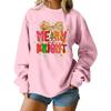 Women's Loose Comfortable Casual Fashionable Character Printing Round Neck Long Sleeved Sweatshirt