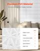 3D Wall Panels 33-Pack 11.81x11.81'' PVC 32 Sq.Ft Coverage Diamond White
