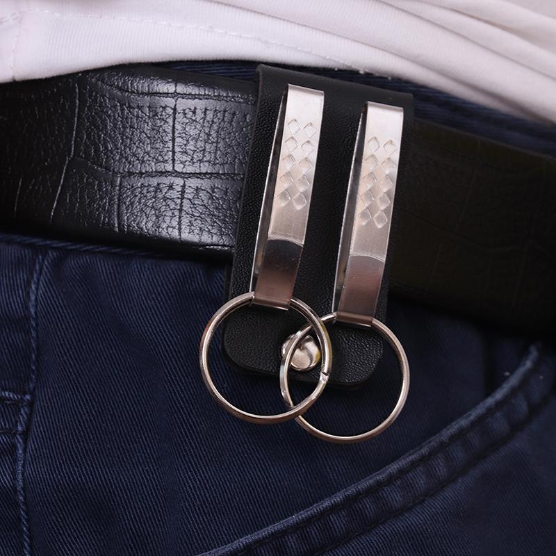 Porte-clés à libération rapide en acier inoxydable, clip de ceinture, mousqueton, porte-anneau, boucle