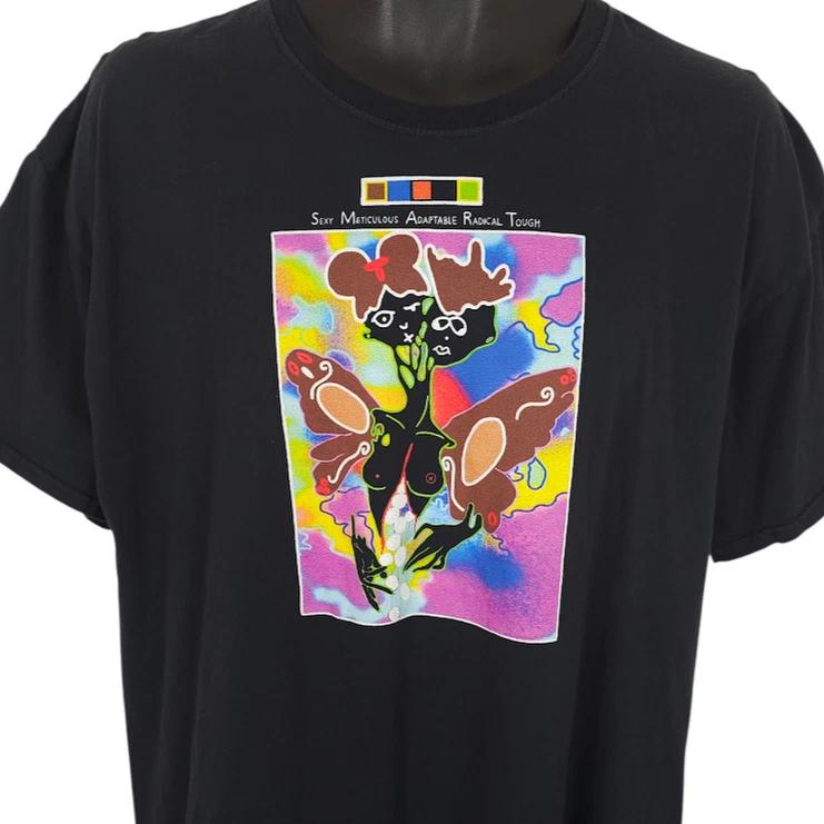 Abstract Art 100% Cotton T-shirt Mens Tees Top Mens Size Black Sexy Meticulous Adaptable Radical Tough 2XL