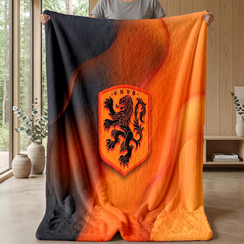 Coperta in Flanella Stampata Calda e Skin-Friendly Decorativa per Divano Letto Uso Quotidiano