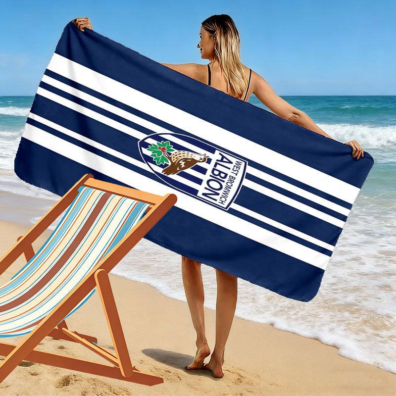 Asciugamano da Spiaggia West Bromwich Albion, Asciugamano Grande Morbido Asciugatura Rapida per Spiaggia Campeggio Nuoto