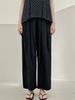 AVANT-G Summer Wide Banding Pants - Black