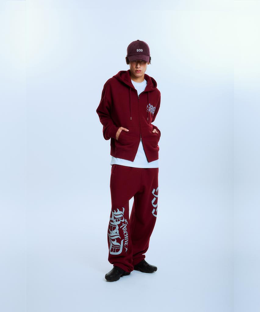 Akaibeuboldeu Ab Stance Sweat Pants (Burgundy)