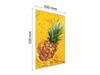 SZKLANA DESKA DO KROJENIA 35x52 ANANAS