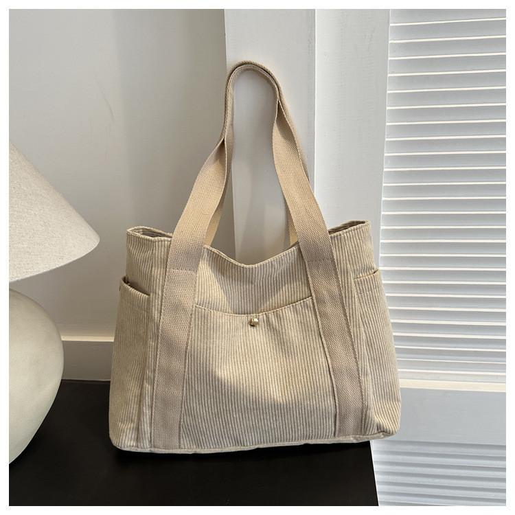 Elegant And Spacious Womens Tote Bag For Daily Use With Canvas Material And Stylish Urban Design